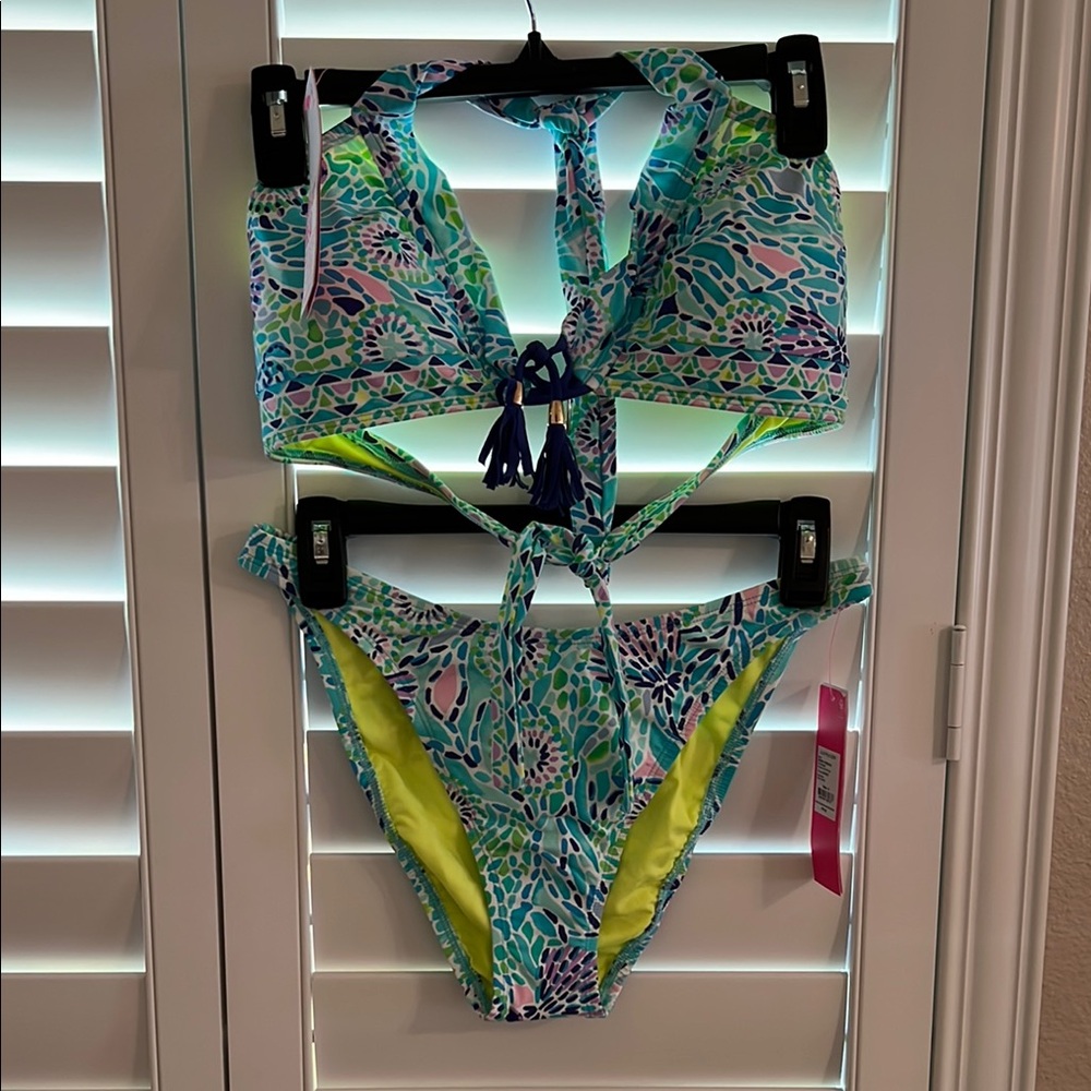 Lilly Pulitzer Bikini Set in Blue Ibiza Open Water